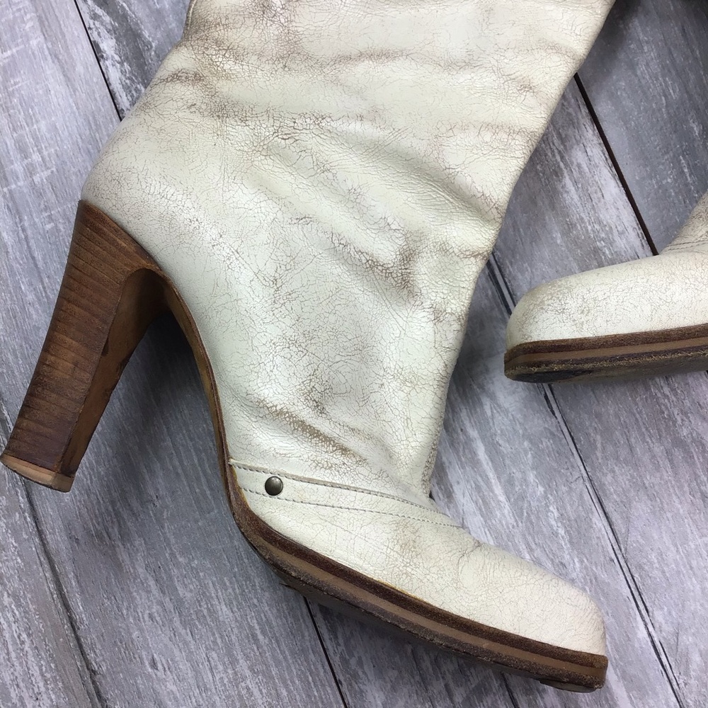 🇮🇹 Italian Made Distressed Boots - Picture 4 of 8